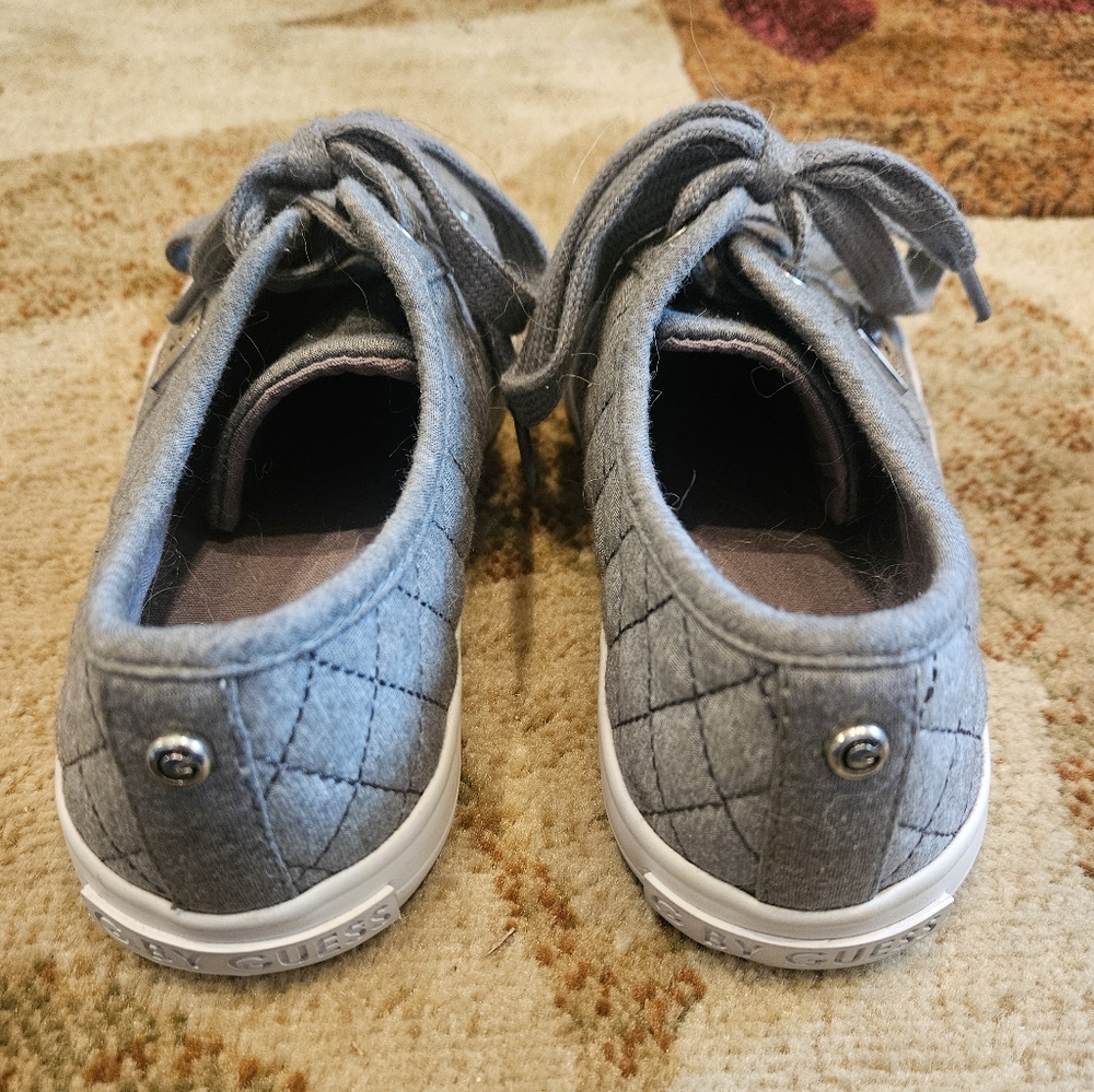 Guess Gray Quilted Sneakers, 7.5 - Picture 2 of 5